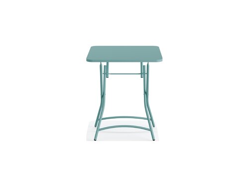 FEROS Breeze Bistro Klapptisch Metall, Farbe Blau, Indoor & outdoor, BTH 600 x 600 x 740 mm