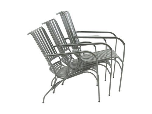 BEST Phil Gartenstuhl, Farbe Grau-Gr�n, Indoor & outdoor, BTH 590 x 670 x 760 mm