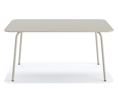 FEROS Shine Gartentisch Stahl rechteckig, Farbe Beige, Indoor & outdoor, BTH 1600 x 900 x 730 mm