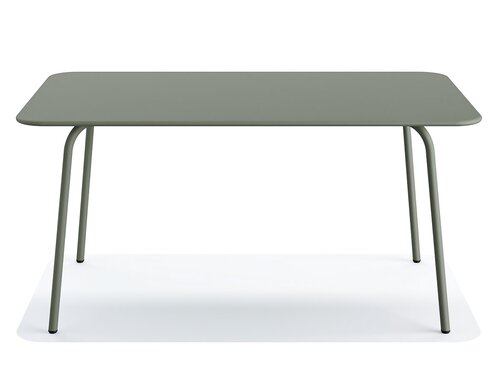 FEROS Shine Gartentisch Stahl rechteckig, Farbe Gr�n, Indoor & outdoor, BTH 1600 x 900 x 730 mm