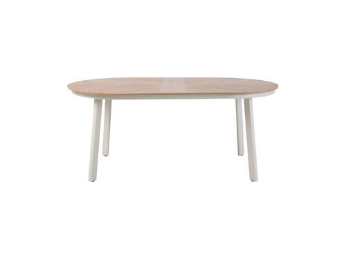 BEST Polly Dining-Gartentisch, Farbe Beige-Wood, Indoor & Outdoor, BTH 1800 x 1000 x 740 mm