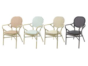 FEROS Tango Bistrostuhl, Rattan/Textil, Indoor & outdoor,...