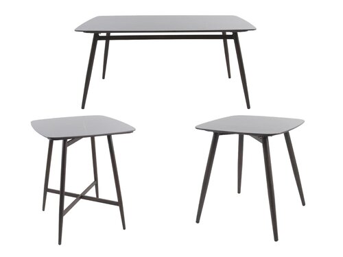 FEROS Pedro Tisch, Farbe Wenge-Schwarz Ceramic, Indoor & outdoor, verschiedene Ausfhrungen