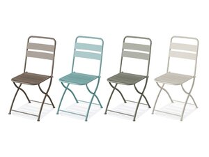 FEROS Breeze Bistro Klappstuhl Metall, Indoor & outdoor,...