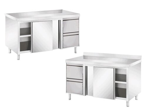 Edelstahl Arbeitsschrank PROFI mit  Schubladen und T�ren...