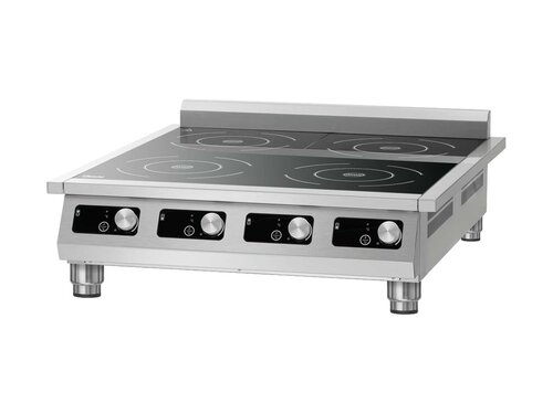 Bartscher Induktionskocher 4P 50-1 TCK, 4 Kochstellen � 280 mm, 20 kW, Tischmodell, BTH 792 x 900 x 234 mm