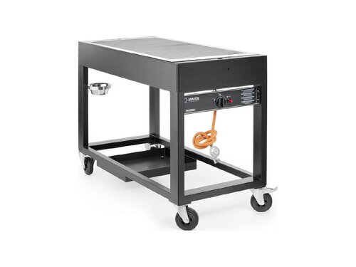 Hendi Tampa Gasgrill mit Rollen,10 kW, Grillflche 1022 x 500 mm, BTH 1260 x 580 x 900 mm