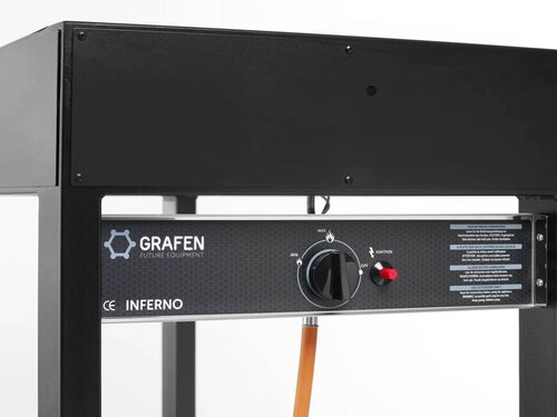 Hendi Tampa Gasgrill mit Rollen,10 kW, Grillflche 1022 x 500 mm, BTH 1260 x 580 x 900 mm