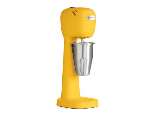 Hendi Milchshake-Mixer Gelb, Komplettset, Inhalt: 0,5 Liter, bis 19.000 U/Min