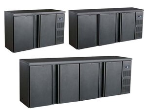 Combisteel Barkhltisch Standard Line, 2 - 4 Tren, Schwarz