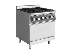 vaiotec EASYLINE 700 Gasherd mit Gasbackofen 6 kW, 4...