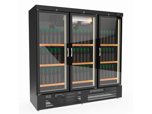 vaiotec TOPLINE 750 Weink�hlschrank 1800, Schwarz, 1852 Liter, 315 Flaschen, BTH 2055 x 735  x 2055 mm