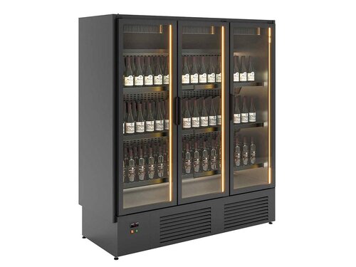 vaiotec TOPLINE 800 Weink�hlschrank 1800, Schwarz, 1690 Liter, BTH 1908 x 805 x 2131 mm
