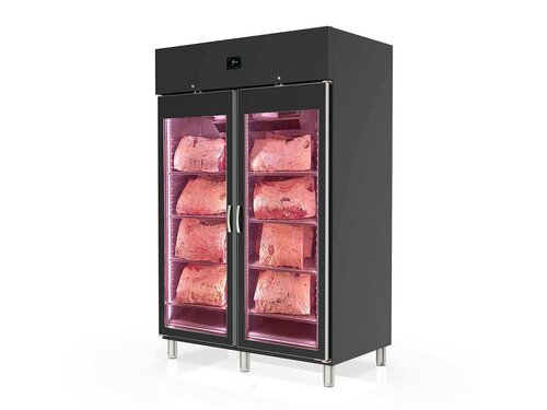 vaiotec TOPLINE 850 Reifeschrank 300, Schwarz, 1404 Liter, 300 kg Fleisch, BTH 1370 x 850 x 2130 mm