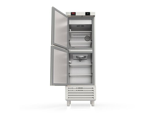 vaiotec TOPLINE 750 Reifeschrank 600AT Duo, Edelstahl, 490 Liter, Abtropfen und Trocknen, 2 Zonen, BTH 680 x 735 x 2160 mm