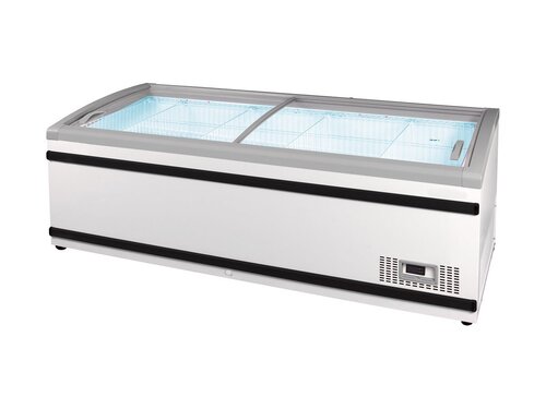 vaiotec TOPLINE 900 Tiefk�hltruhe 1200, Glasschiebedeckel, Wei�, LED Innenbeleuchtung, BTH 2500 x 885 x 840 mm