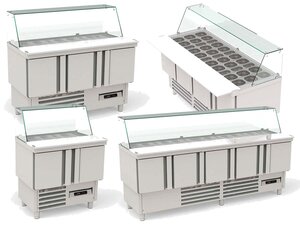 vaiotec TOPLINE 700 Saladette, mit Tren, Glasaufsatz...