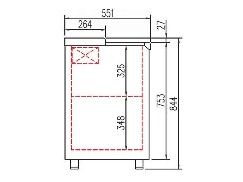 vaiotec TOPLINE 550 Getr�nkek�hltruhe 1000, 6 Edelstahlschiebedeckel, 860 Liter, BTH 2970 x 550 x 850 mm