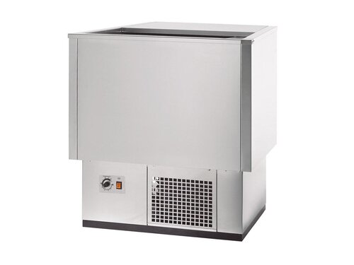 vaiotec TOPLINE 550 Getr�nkek�hltruhe 150, Edelstahl, Edelstahlschiebedeckel, 129 Liter, BTH 705 x 545 x 840 mm