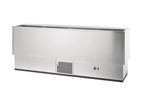 vaiotec TOPLINE 550 Getr�nkek�hltruhe 450, Edelstahl, 4 Edelstahlschiebedeckel, 389 Liter, BTH 2010 x 545 x 840 mm