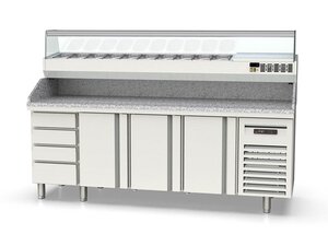vaiotec TOPLINE 700 Pizzatisch 500, 3 Tren,...