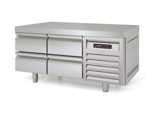 vaiotec TOPLINE 700 Unterbauk�hltisch 300, 4 Schubladen, f�r GN 1/1, 169 Liter, Umluftk�hlung, BTH 1345 x 700 x 600 mm