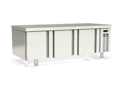 vaiotec TOPLINE 700 Unterbauk�hltisch 350, 3 T�ren, f�r GN 1/1, 264 Liter, Umluftk�hlung, BTH 1600 x 700 x 600 mm