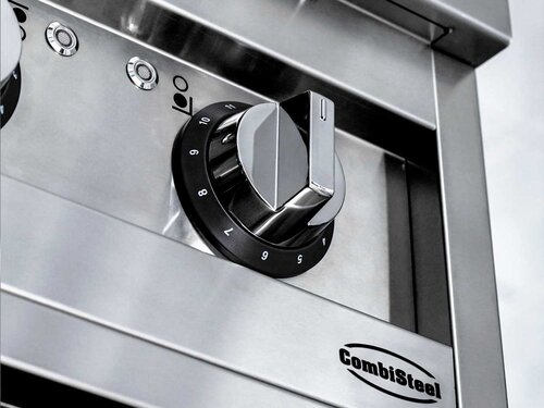 Combisteel Induktionsherd, 4 Kochstellen, 4x 3,5 kW, offener Unterbau, BTH 800 x 700 x 941 mm