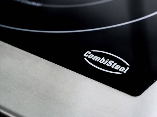 Combisteel Induktionsherd, 4 Kochstellen, 4x 3,5 kW, offener Unterbau, BTH 800 x 700 x 941 mm