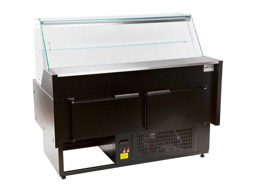 Combisteel K�hlvitrine MORRIS 2.0, K�hlvitrine, statische K�hlung, 2 Hintert�ren, freistehend, BTH 1959 x 1095 x 1280 mm