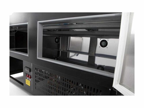 Combisteel K�hlvitrine MORRIS 2.0, K�hlvitrine, statische K�hlung, 2 Hintert�ren, freistehend, BTH 1959 x 1095 x 1280 mm