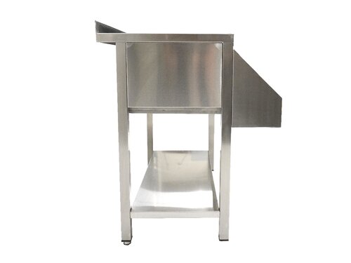 Combisteel Cocktail-Bar Station 900, Edelstahl, Grundboden, Aufkantung, BTH 900 x 740 x 900 mm