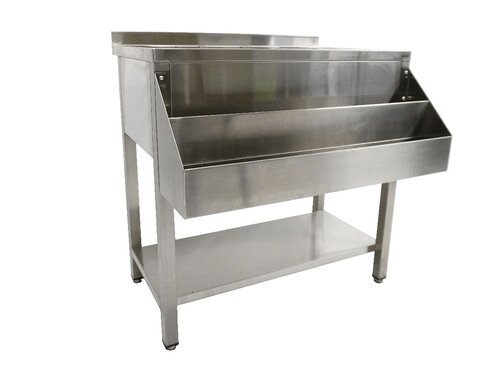 Combisteel Cocktail-Bar Station 900, Edelstahl, Grundboden, Aufkantung, BTH 900 x 740 x 900 mm