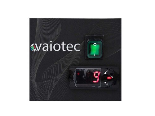 vaiotec EASYLINE K�hlaufsatzvitrine 380 mit Edelstahldeckel, f�r 9 x GN 1/3, BTH 1980 x 395 x 280 mm