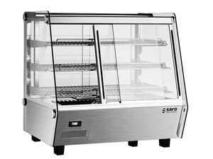 Saro Countertop Warmhaltevitrine SELF 205W, Edelstahl, 3...