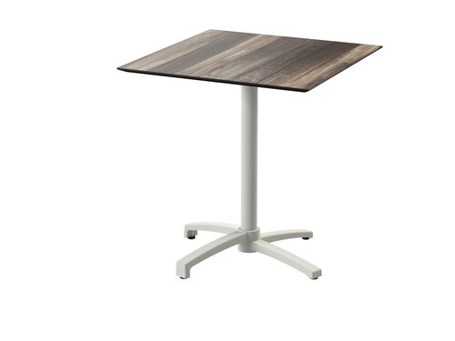 FEROS X Cross Terrassentisch Gestell Sand + Tropical Wood...