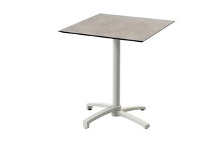 FEROS X Cross Terrassentisch Gestell Sand + Moonstone HPL...