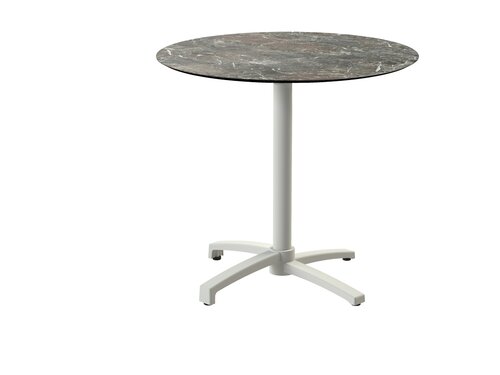 FEROS X Cross Terrassentisch Gestell Sand + Galaxy Marble...