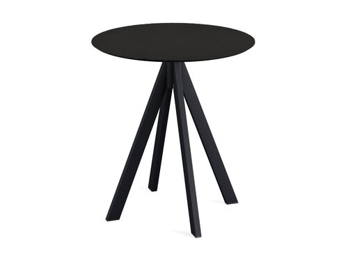 FEROS Infinity Terrassentisch Gestell Schwarz + Schwarze...