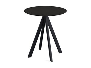 FEROS Infinity Terrassentisch Gestell Schwarz + Schwarze...