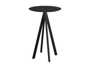 FEROS Infinity Stehtisch Gestell Schwarz + Schwarz HPL...