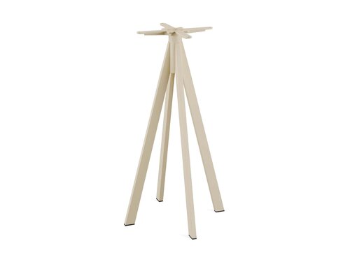 FEROS Infinity Stehtisch Gestell Sand + Schwarz HPL...