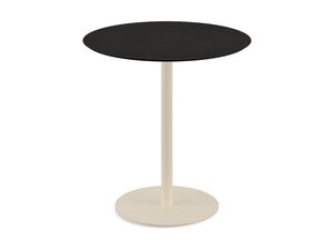 FEROS Urban Terrassentisch Gestell Sand + Schwarze HPL...