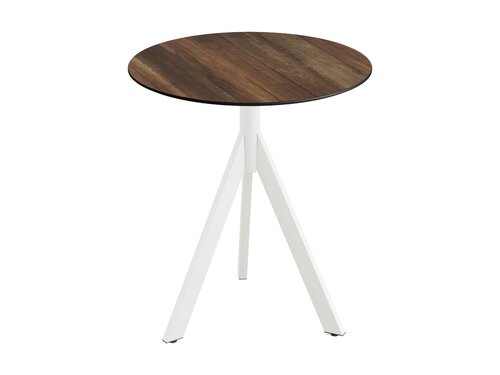 FEROS Infinity Tripod Terrassentisch Gestell Wei +...