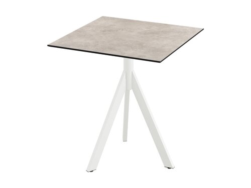 FEROS Infinity Tripod Terrassentisch Gestell Wei� +...