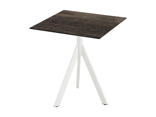 FEROS Infinity Tripod Terrassentisch Gestell Wei +...