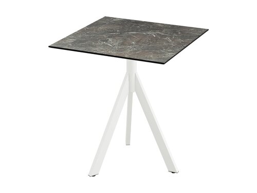 FEROS Infinity Tripod Terrassentisch Gestell Wei +...