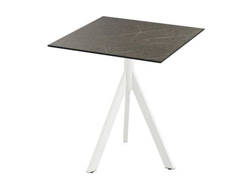 FEROS Infinity Tripod Terrassentisch Gestell Wei +...