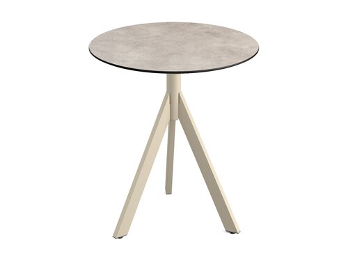 FEROS Infinity Tripod Terrassentisch Gestell Sand +...