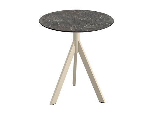 FEROS Infinity Tripod Terrassentisch Gestell Sand +...